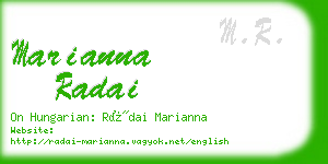 marianna radai business card